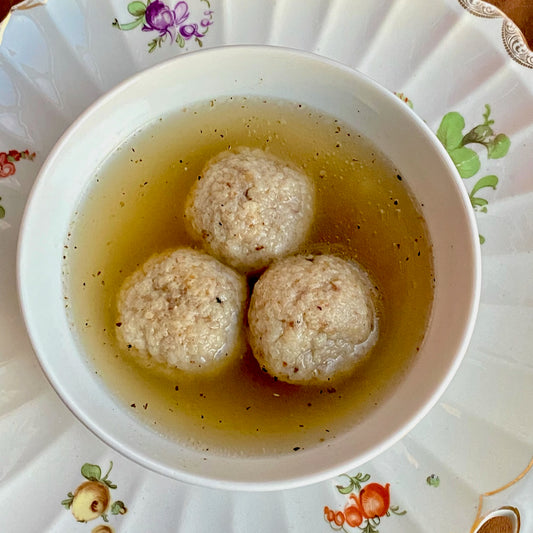 Lemony Matzoh Ball Soup