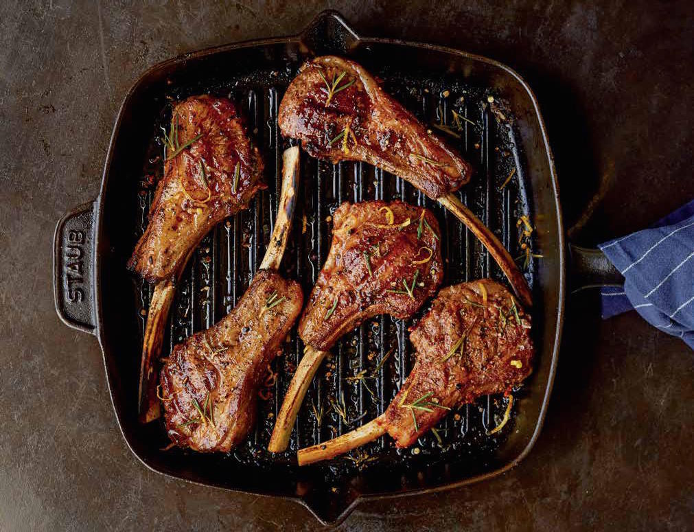 Red Rubbed Baby Lamb Chops