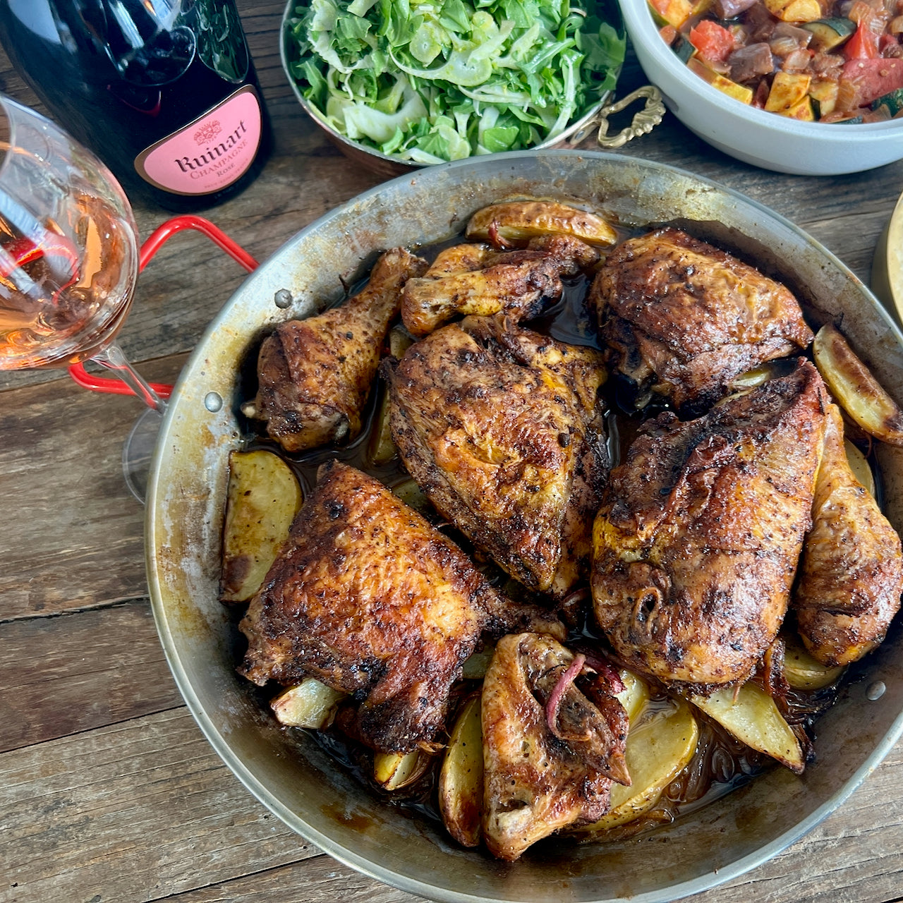 Rosé Roasted Chicken – La Boîte