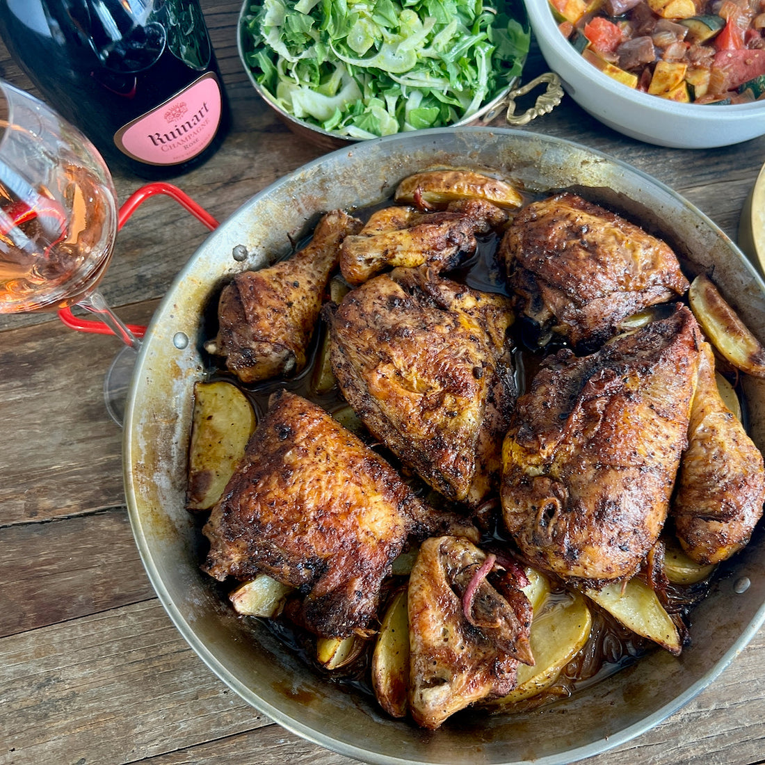 Rosé Roasted Chicken – La Boîte