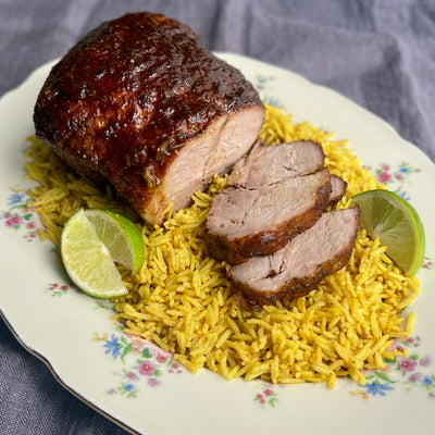 slow roasted cilantro pork shoulder