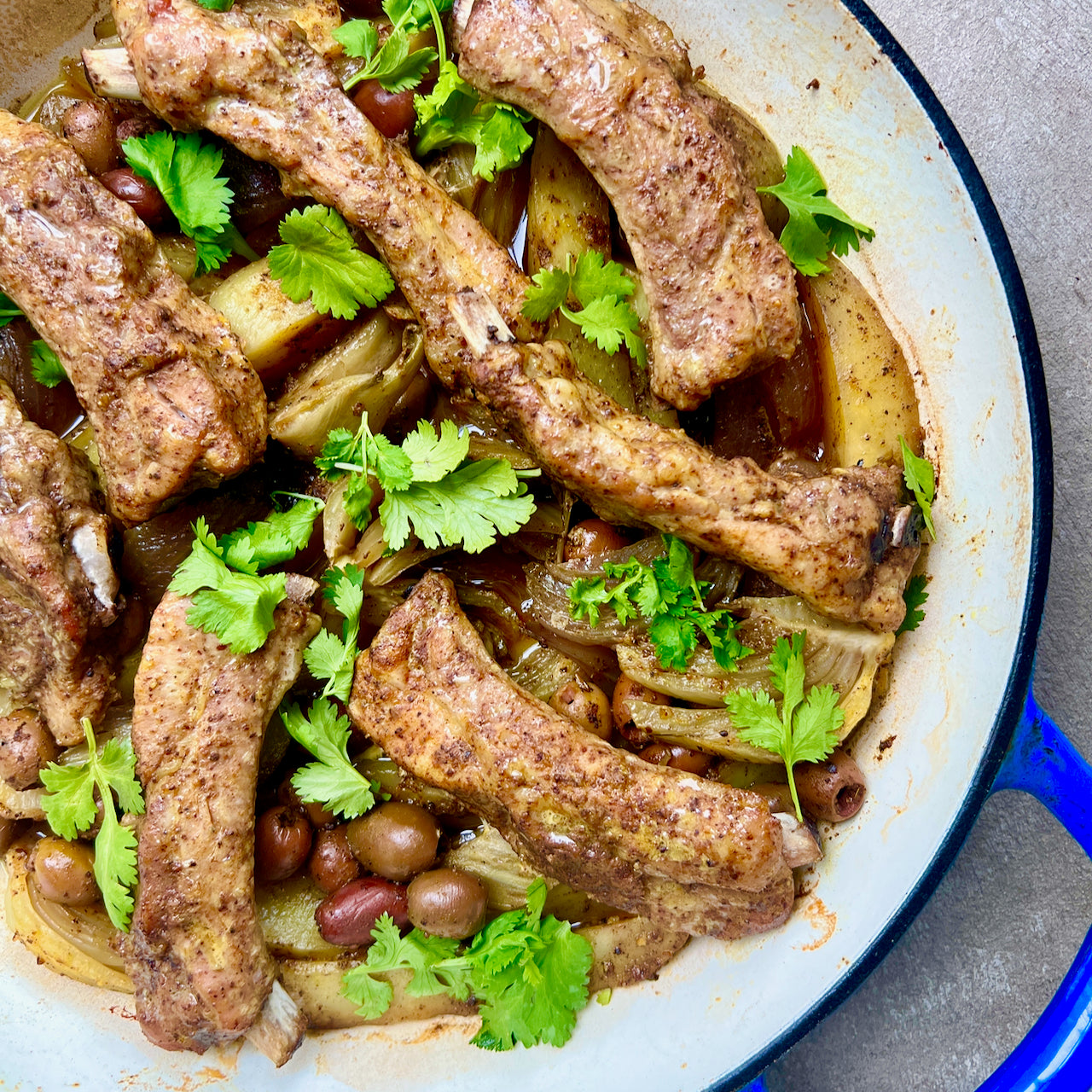 Slow Roasted Ribs with Fennel and Olives – La Boîte