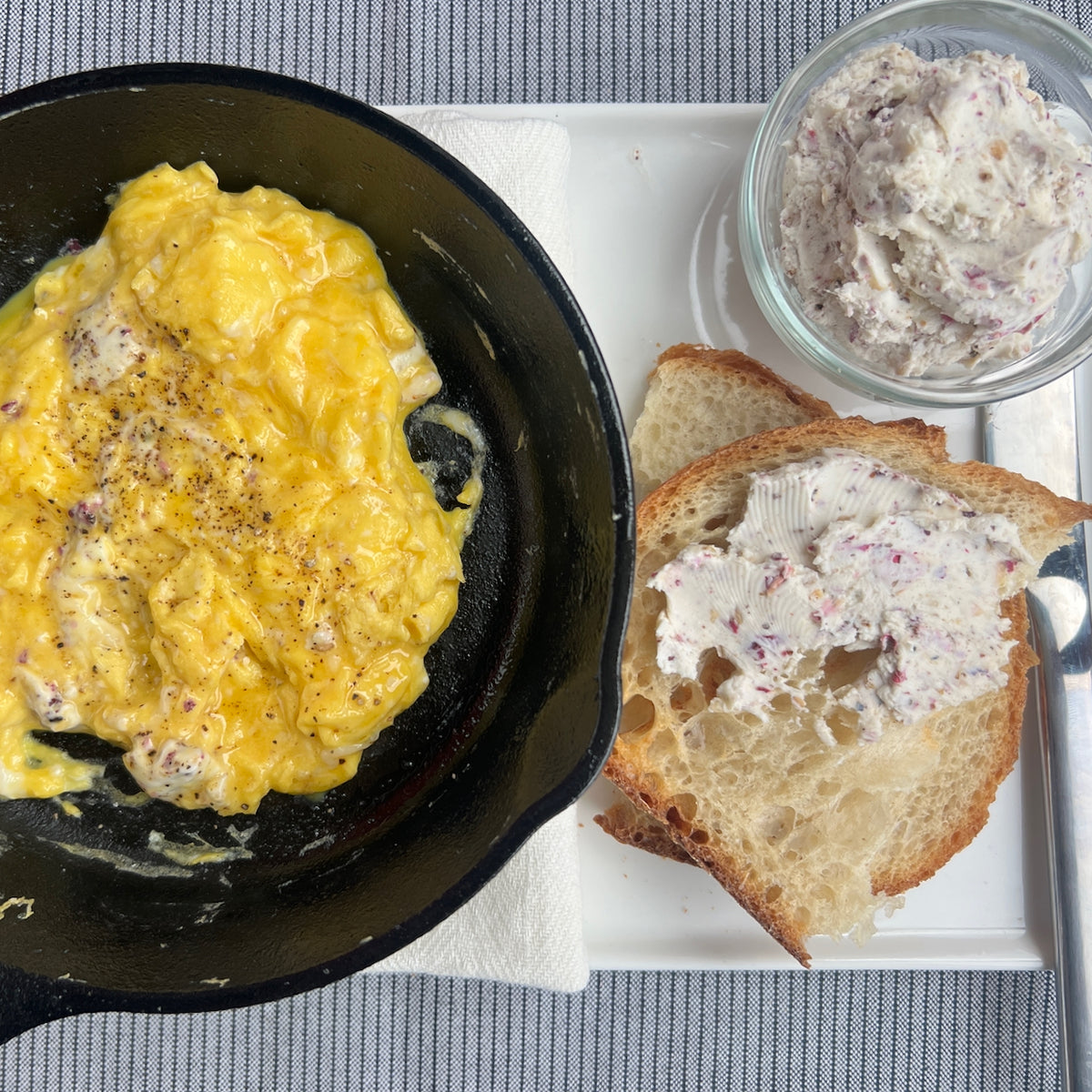 Spiced Cream Cheese and Eggs