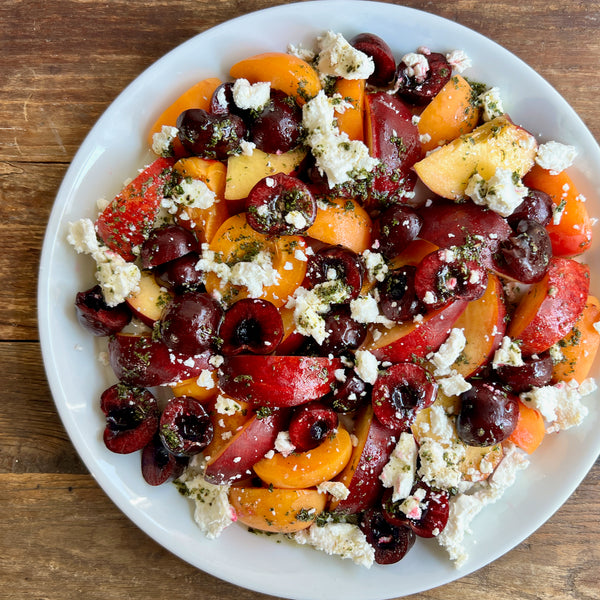 Stone Fruit and Goat Cheese Salad