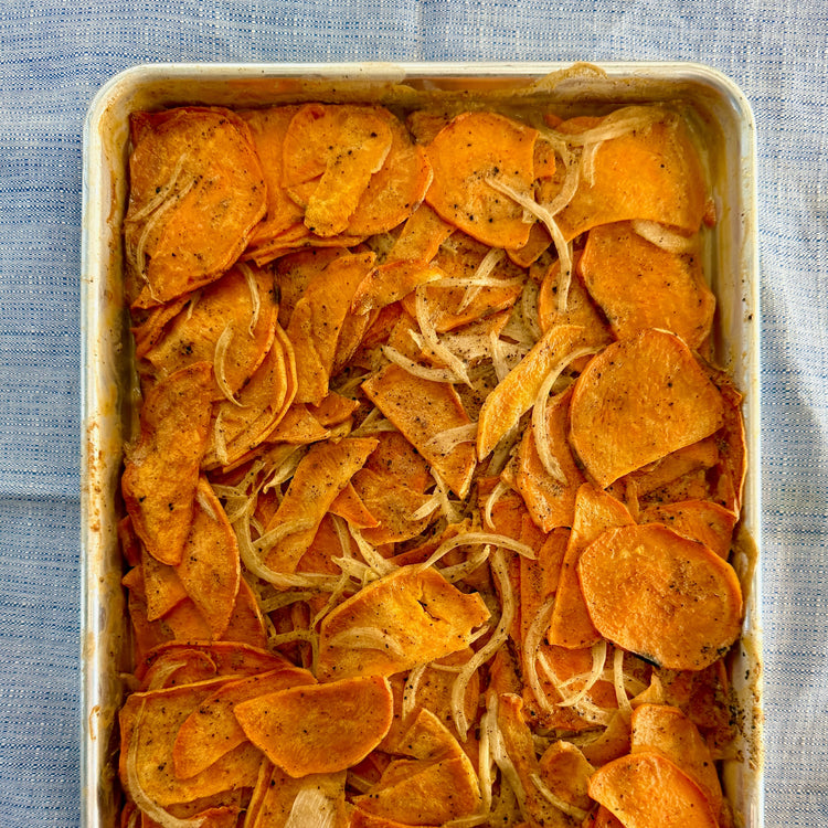 Sweet Potato and Coconut Gratin