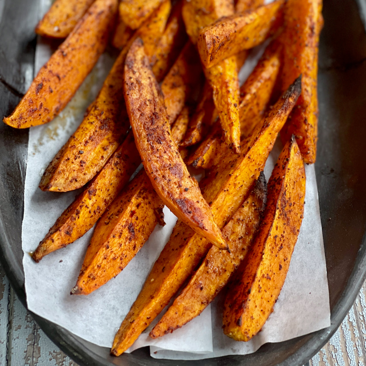 Sweet Smokey Roasted Sweet Potatoes