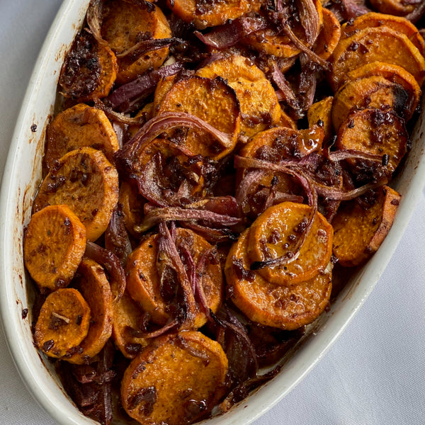 Sweet Potatoes with Olive and Lemon
