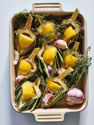 Oven-Roasted Artichokes