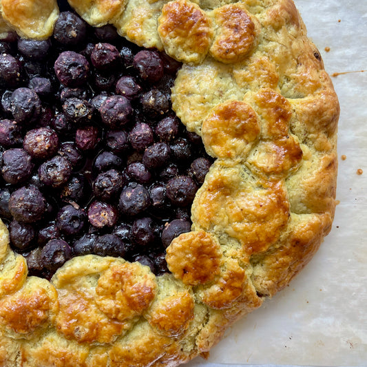 Blueberry, Saffron, Honey Galette