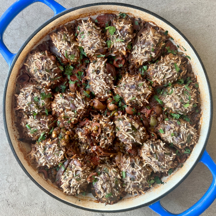 braised stuffed dates