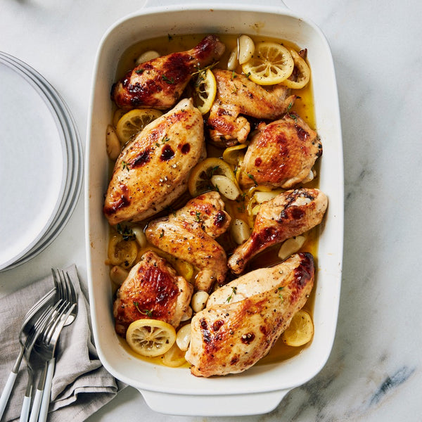 Garlic Confit Chicken with Lemon and Thyme