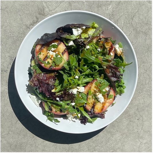 Grilled Peach Salad 