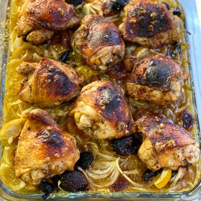 Honey Roasted Chicken Thighs