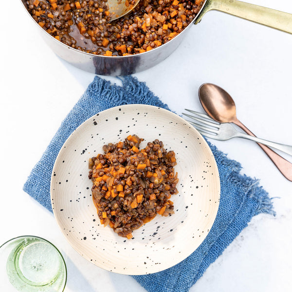 French Lentils with Garlic and Mustard