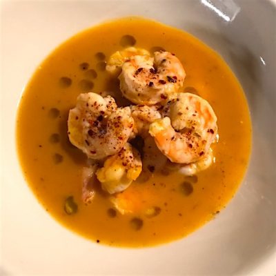 Sweet Potato and Shrimp Soup