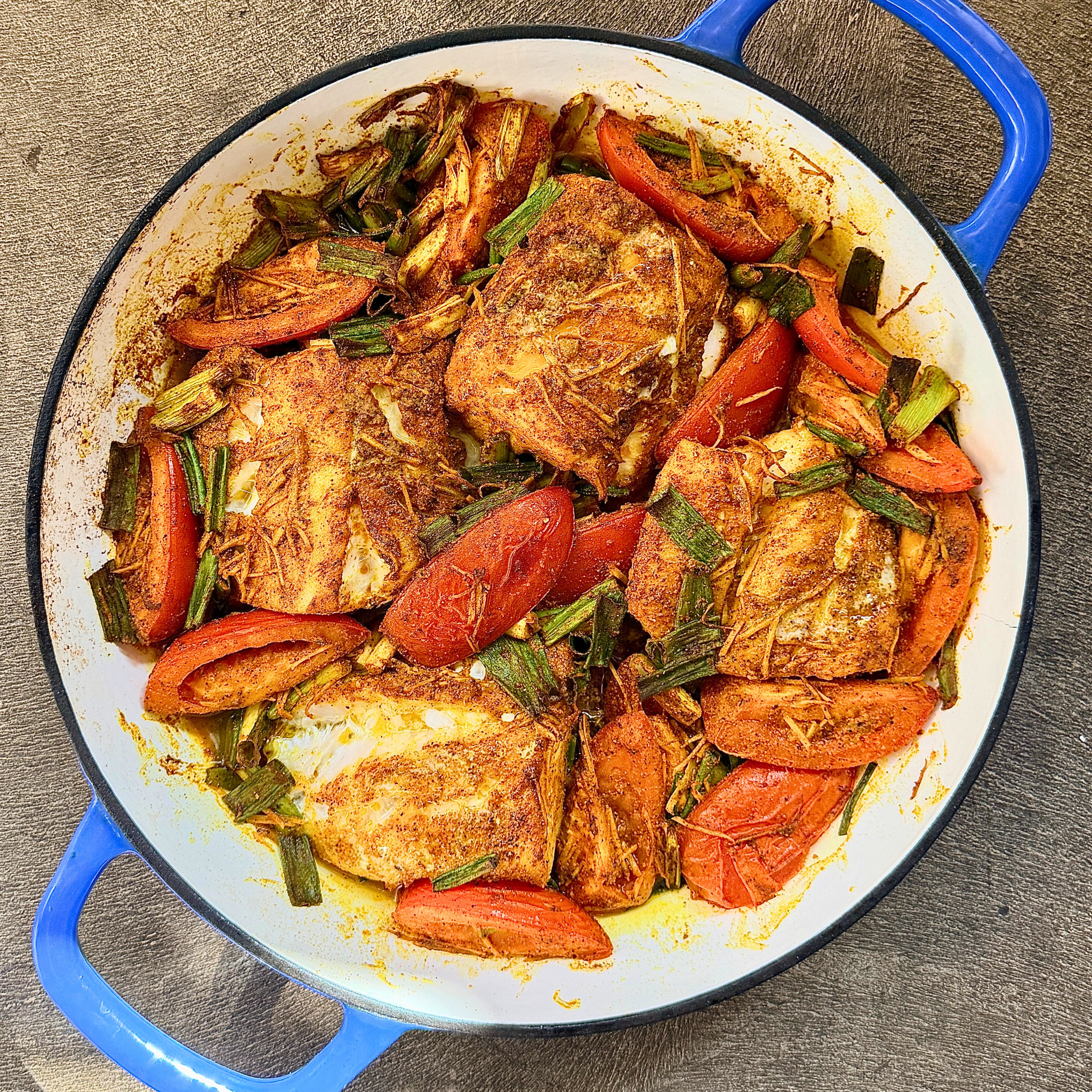 Tomato Ginger Baked Cod
