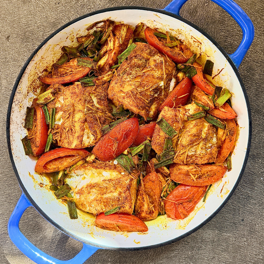 Tomato Ginger Baked Cod