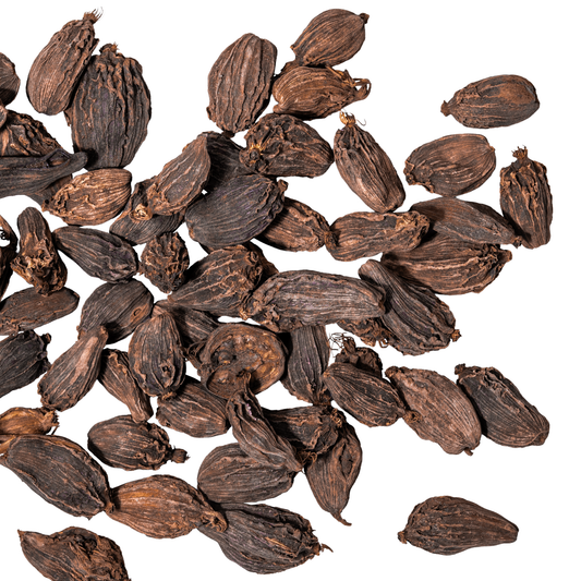 close up black cardamom