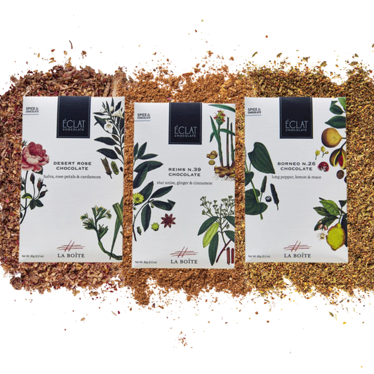 La Boîte x Éclat Spiced Chocolate Bars