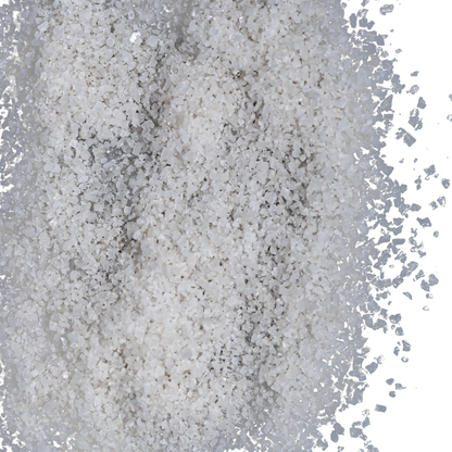 close up grey salt fine