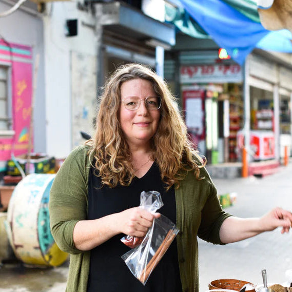 Adeena Sussman at the market
