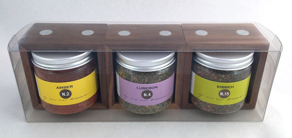 spice box with three blends