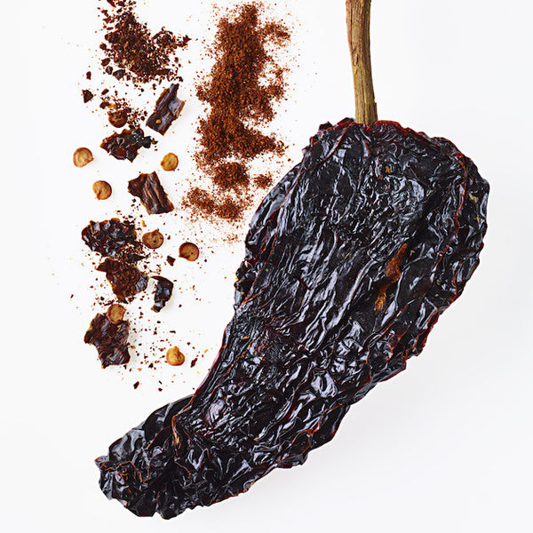 up close of dried ancho chile