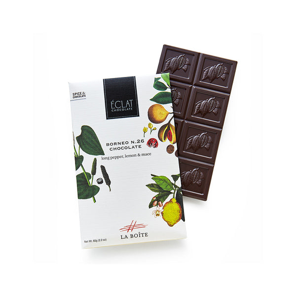 chocolate bar with borneo spice blend