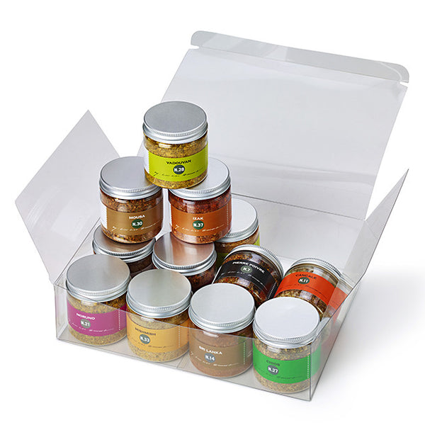 set of 12 spice blends inspired by global flavors